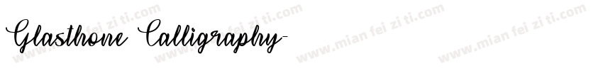 Glasthone Calligraphy字体转换
